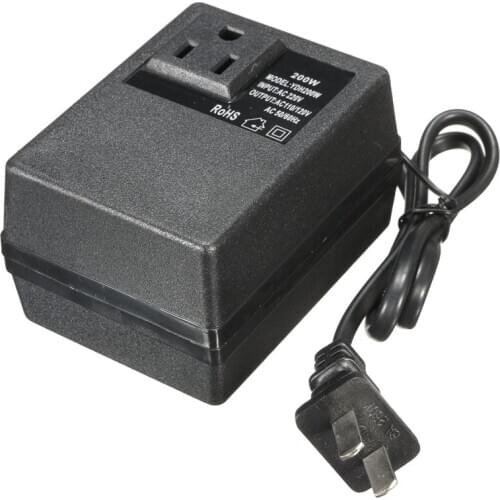 220V 240V To 110V 120V 200W Electronic International Travel Power Converter Voltage Converter Power Adapter Transformers