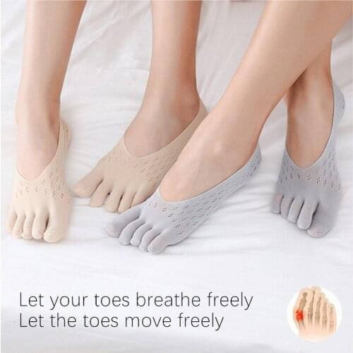 5 Pairs/Set New womens socks thin five-toe socks Summer Hollow Out sock woman Slippers Female Soft Low Cut Invisible Socks