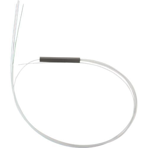 50pcs Optic Splitter Mini Steel Tube Type 1 x 4 0.9mm PLC Fiber Splitter Direct Splicing Without Connector Factory Wholesale