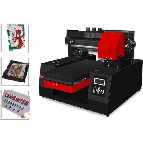 Automatic A3 UV Printer Phone Cover A3 uv Flatbed Printer for Phone case Glass Metal Acrylic bottle For Epson XP600 Printer head