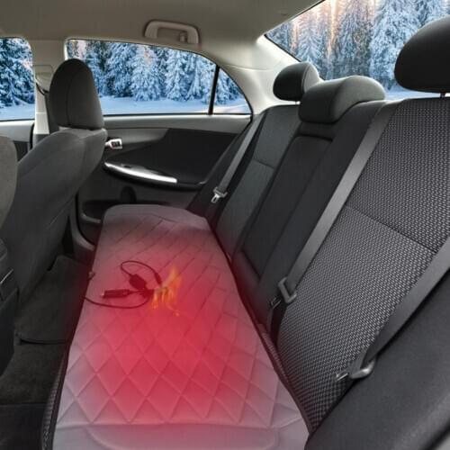 Car Rear Seat Heated Cushion 12V Instant Heating-up Seat Cover Warmer for Winter Rear Back Heated Heating Seat Cushion Cover Pad