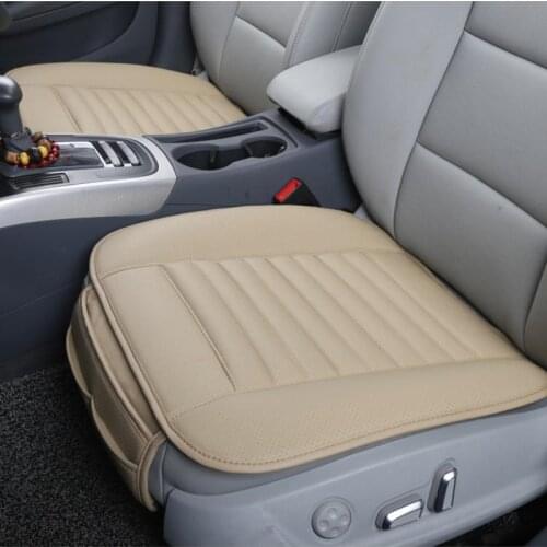 Car Sear Mats Breathable PU Leather Bamboo Charcoal Car Interior Seat Cover Cushion Pad for Auto Supplies Office Chair