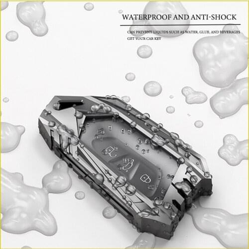 Car Zinc Alloy Key Shell Full Package Modification for Volkswagen Golf 8 Car Remote Control Key Protective Shell Decoration