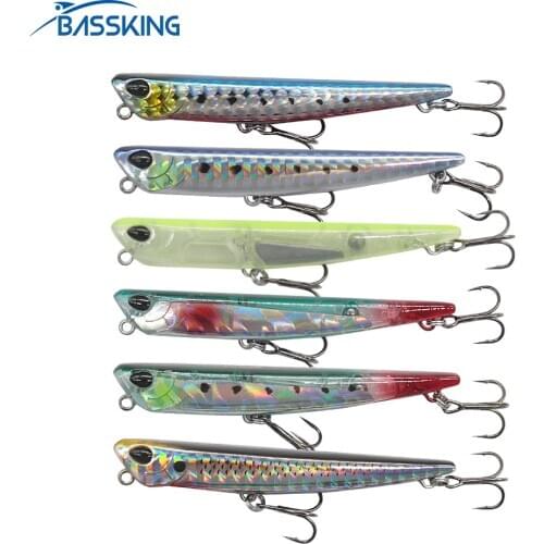 BASSKING Fishing Lure 75mm7.5g Sinking Pencil Bait ORIGIN Hooks Isca Artificial Para Pesca Leurre Peche Seabass Fishing Wobbler