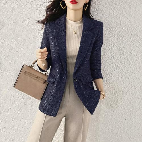 EAEOVNI Women's Tweed Blazers