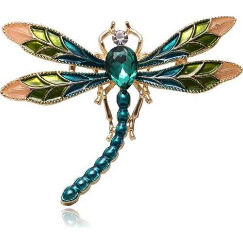 Enamel Dragonfly Brooches Insect Pins for women men Cloth Dearoration Jewelry Accessores