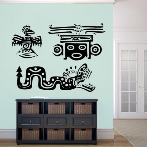 Indian Mexican Animals Wall Decal Animal Ornament Cool Vinyl Wall Sticker Home Decoration Wall Art Design Animal Murals AY1634