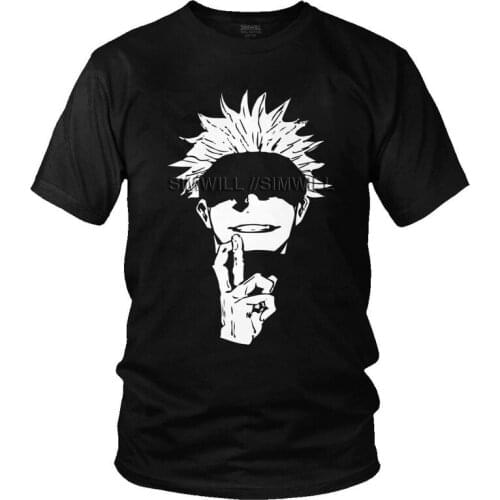 Jujutsu Kaisen Tshirt Men Stylish Tee Tops Cotton T Shirt Short Sleeve Satoru Gojo Sensei T-shirt Gift Idea Streetwear Clothing