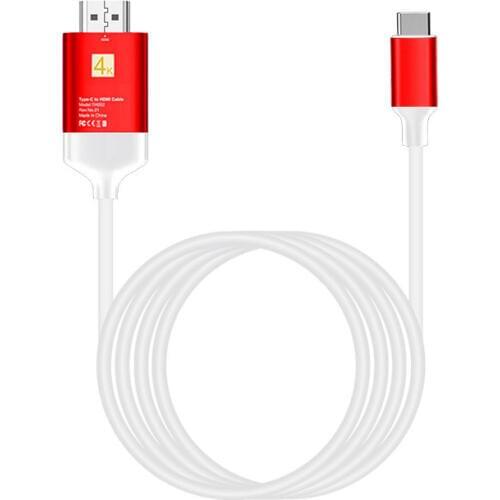 USB 3.1 Type C to HDMI-compatible Adapter 4K Cable for Macbook Pro,Dell XPS 13/15,Galaxy S8/Note 8 etc to HDTV, Monitor