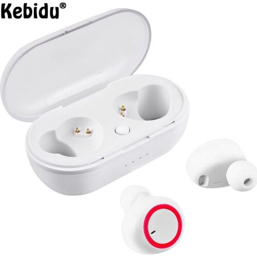 Kebidu TWS Bluetooth 5.0 Earphone Wireless Mini Headphones Bass Headset With Microphone Phone Moblie Earbuds For Xiaomi IPhone