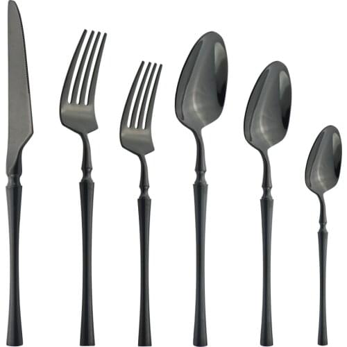 304 Stainless Steel Cutlery Set Knife Dessert Fork Tea Spoon Dinnerware Set Mirror Dinner Tableware Kitchen Flatware Silverware