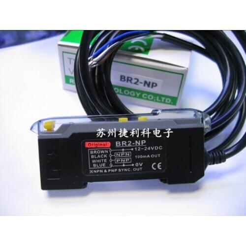 BR2-NP Riko New & Original Digital Optical Fibre Amplifier Photoelectric Sensors NPN PNP