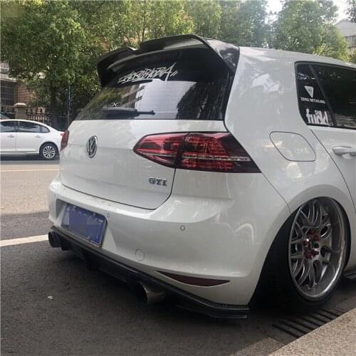 Suit For 7gti Modified Revozport Carbon Fiber Golf 7 Double Out Rear Spoiler Tail Lip