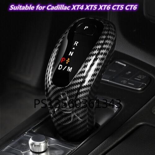 Suitable for Cadillac XT4 XT5 XT6 CT5 CT6 carbon fiber gear lever cover car interior modification