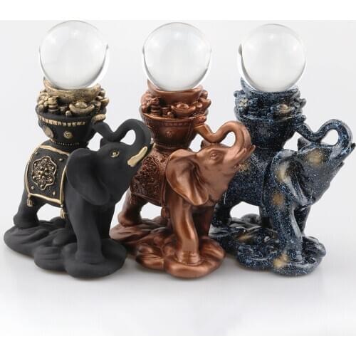 Resin Display Stand for Crystal Glass Lens Ball Divination Photography Lensball Elephant Base 40mm 50mm 60mm Magic Sphere Holder