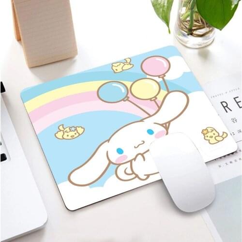 Pink Cute Rabbit Dog Small Mouse Pad Gaming Accessories Notebook Genshin Impact Kawaii KeyboardPad Desktop Non-slip LOL MousePad