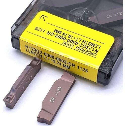 N123G2 0300 003 CR1125/TF4225 Slotted Cutting Blade Lathe Tool Metal Turning Tools Tungsten Carbide Cutting Tool