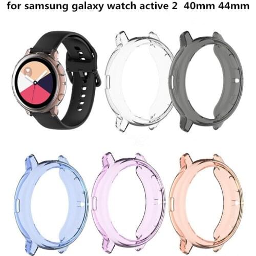 Watch Protector case for samsung galaxy watch active 2 R820 R830 Ultra-thin Soft silicone full Protection cover 40/44mm case