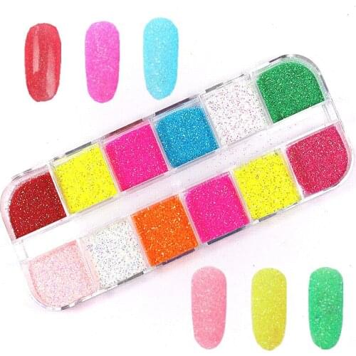 1 Box of Colorful Magic Mirror Laser Powder Chameleon Powder Fairy Powder Mirror Peacock Powder Candy Glitter Nail Art Christmas