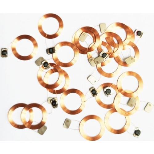 10/20/50PCS 9mm diameter CUID changable COB coil chips IC chip and antenna 13.56MHz ISO14443A