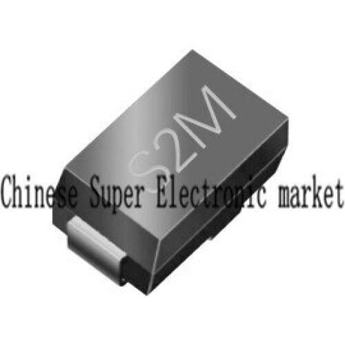 10PCS S2M SMT rectifier diode 1000V 2A SMB DO-214AA