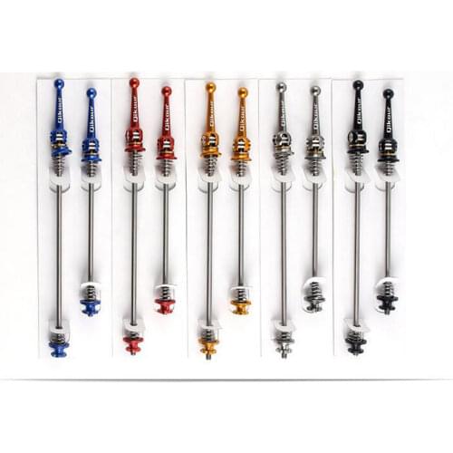 49g/1Pair Titanium Ti Skewers 100mm/130mm Bike MTB Mountain bicycle Cycling Quick Release Lightest Black New