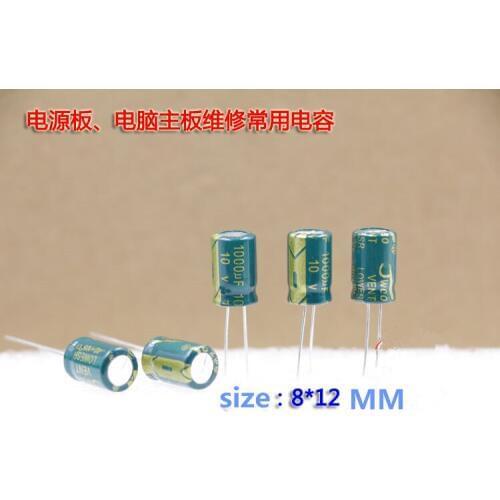 500pcs/1000UF10V 10V1000UFLCD power board drive plate, other electronic circuit board repair commonly used capacitance inductor