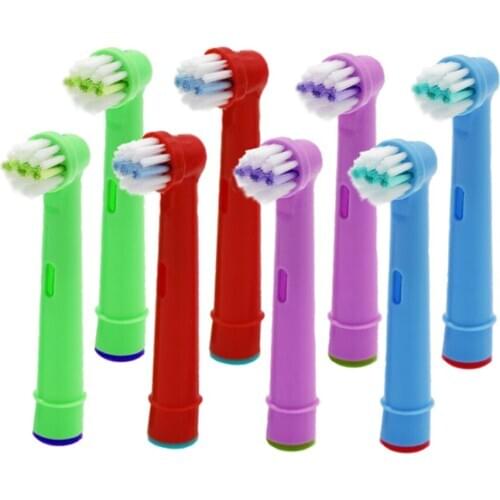 8pcs Replacement Kids Children Tooth Brush Heads For Oral-B Electric Toothbrush Fit Advance Power/Pro Health/Triumph/3D Excel