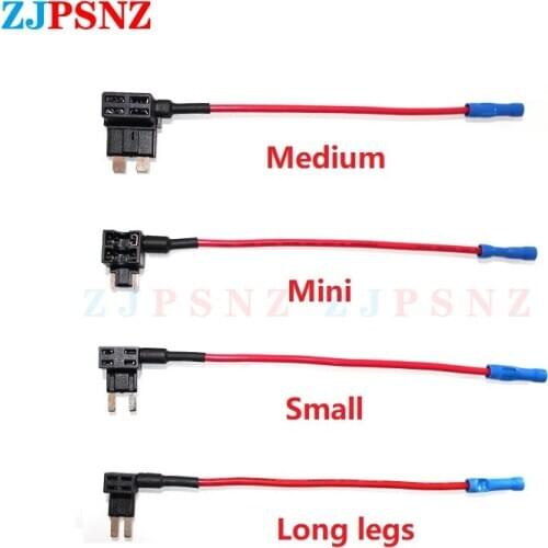 12V MINI SMALL MEDIUM Size Car Fuse Holder Add-a-circuit TAP Adapter Micro Fuse Puller Clip ATM Blade Fuse High Quality