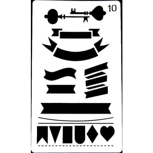 DIY Scrapbooking Party Flags Bookmarks Key Embossing File Drawing Spray Template Arts Crafts Digital Plastic Embossing Folders