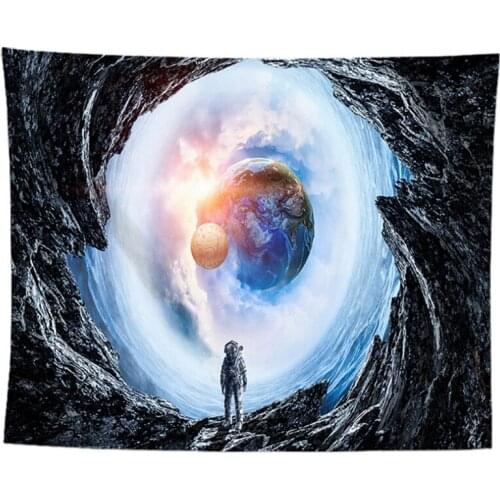 Fantasy Space Tapestry Astronaut Tapestry Spaceman Astronaut Starry Art Print Wall Hanging Tapestry for Home Decor