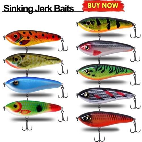 Artificial Fishing Hard Baits 1pcs 130mm 70g/2.47oz Slow Sinking Rattle Jerkbait Fishing Lures Big VIB with 3D Eyes