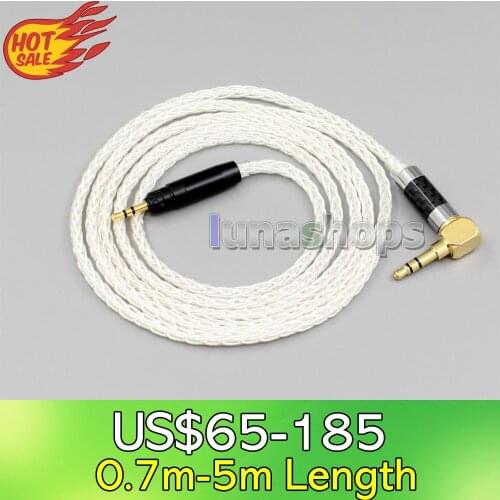LN006397 99.99% Pure Silver XLR 3.5mm 2.5mm 4.4mm Earphone Cable For Ultrasone Performance 820 880 Signature DXP PRO STUDIO