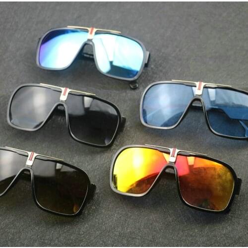 Fashion New Sunglasses Brand Design One-piece glasses Vintage Men Square Sun glasses UV400 driving eyewear gafas de sol shades