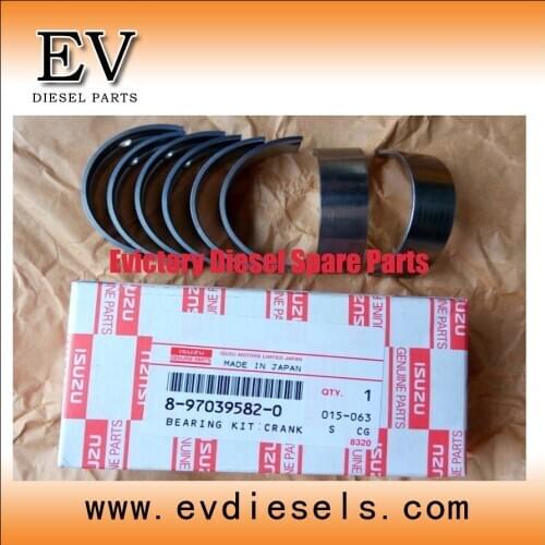 EV Genuine 3LB1 main crankshaft bearing and 3LB1 con rod bearing for Isuzu engine tractor