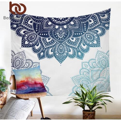 BeddingOutlet Mandala Tapestry Floral Wall Carpet for Bedroom Decor Boho Decorative Wall Hanging Bohemian Tapisserie Dropship