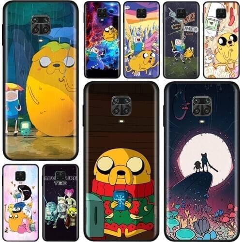 Silicone Cover Anime Adventure Time For Xiaomi Redmi 9A 9C Note 9 9S Pro Max 8T 8 7 6 5 Pro 5A 4X 4 Prime Phone Case