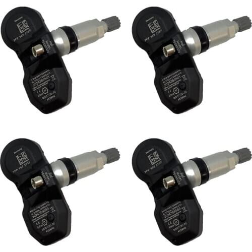 4 pcs/lot For Audi A4 A6 A8 Q7 R8 Volkswagen New TPMS Tire Pressure Monitor System Sensor 433MHz 7PP907275F 7PP-907-275F Car