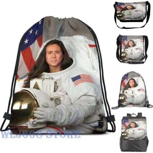 Funny graphic print shoulder Bags women Nicolas cage (3) Single shoulder backpack travel for men Gym Bag