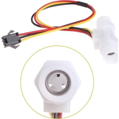 0.3-3.0L/min Plastic Water Liquid Level Flow Sensor Meter Male G1/4