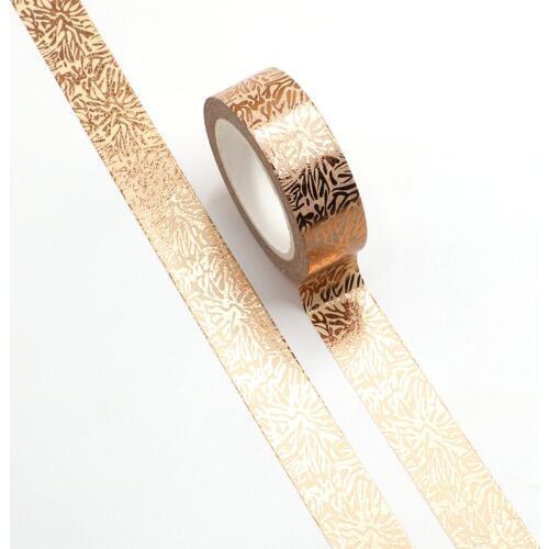 10pcs/lot Snow flower gold foil Washi Tapes DIY Lipstick Decoration Scrapbook Planner Adhesive Masking Tapes Kawaii Stationery