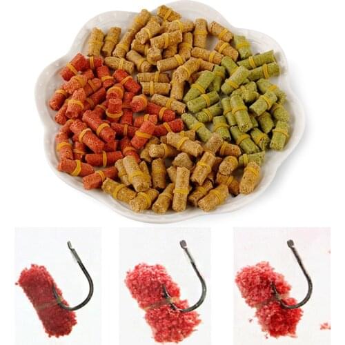 100Pcs/50pcs Carp Bait River Sea Fishing Tackle Carp Fish Baits Fresh Scent Crucian Grass Lures Fishing Supply