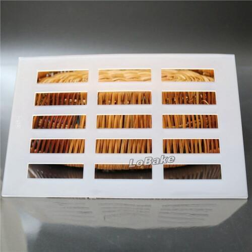 2pcs/lot) High quality 15 cavities rectangle cube shape tile crisp mat molds candy biscuit cookie mould for DIY baking supplies