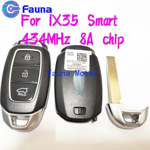 3 Button 434MHz Smart Remote Control Proximity Keyless Go Key For Hyundai IX35 95440 S6000 With 8A Chip