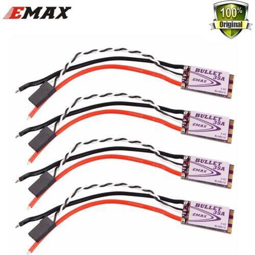 4pcs/lot EMAX Original New BLHeli-S DSHOT Bullet FPV ESC 6A 12A 15A 20A 30A 35A BLHeli s Speed Controller