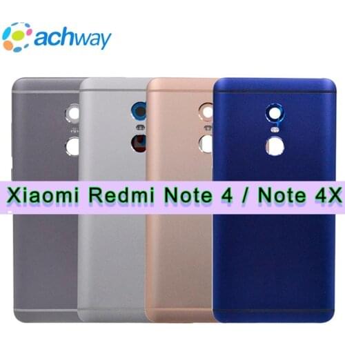 5.5" Xiaomi Redmi Note4 Note 4 Back Battery Door Housing Cover Note 4 Case Redmi Note 4X Battery Door Redmi Note 4X Replace