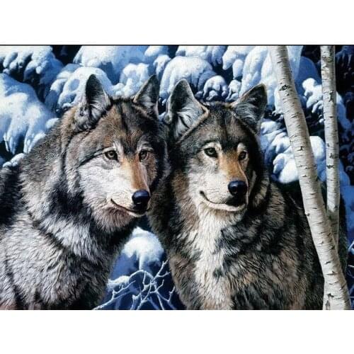 Muxun Full Drill 5D Diy Diamond Painting Animal Wolf 3D Embroidery Cross Stitch Mosaic Home Decor Mosaic Handmake Gift Rp129