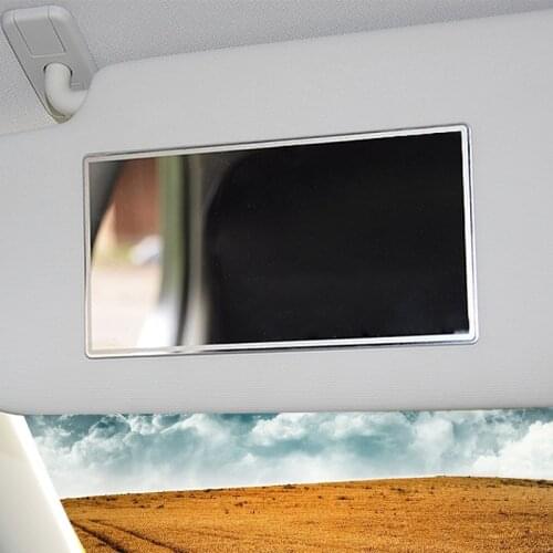 Car accesories interior Automobile stainless steel rearview mirror car accessories Sun visor makeup mirror