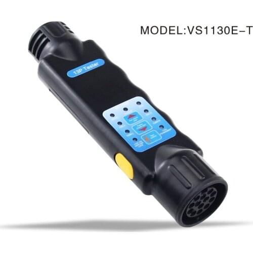 12V13 Core Black Resistance Tester Durable European Trailer Plug Socket Connector Tester Detector Diagnostic Auto Repair Tools