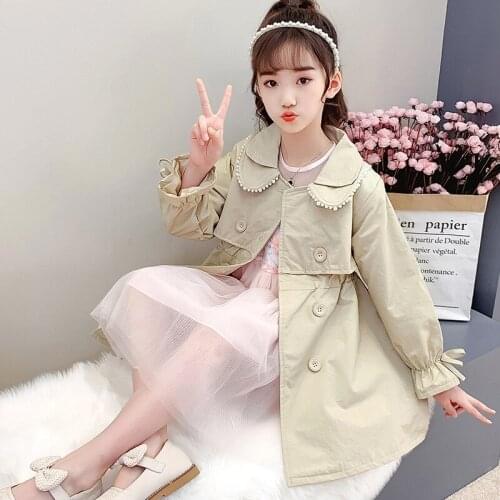 Girls Babys Kids Windbreaker Coat Jacket Outwear 2021 Splicing Spring Autumn Overcoat Top Cardigan Party Outdoor Childrens Clo